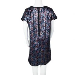 Little Marc Jacobs Multicolor Sequinned Bow Detail Short Sleeve Dress 12 Yrs For Kids -Cheap Marc Jacobs Store luxury kids marc jacobs new girls clothing p116296 003