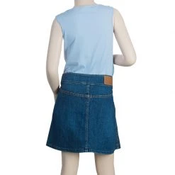 Little Marc Jacobs Blue Denim Buttondown Skirt 12 Yrs For Kids -Cheap Marc Jacobs Store luxury kids marc jacobs new girls clothing p56149 0003