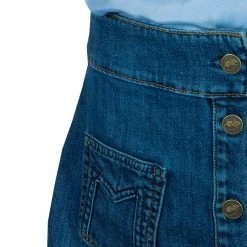 Little Marc Jacobs Blue Denim Buttondown Skirt 12 Yrs For Kids -Cheap Marc Jacobs Store luxury kids marc jacobs new girls clothing p56149 0005