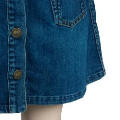 Little Marc Jacobs Blue Denim Buttondown Skirt 12 Yrs For Kids -Cheap Marc Jacobs Store luxury kids marc jacobs new girls clothing p56149 0006