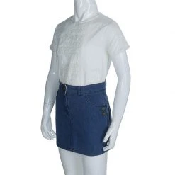 Little Marc Jacobs Indigo Denim Mini Skirt 10 Yrs For Kids -Cheap Marc Jacobs Store luxury kids marc jacobs new girls clothing p63848 0004