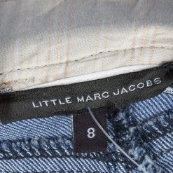 Little Marc Jacobs Indigo Denim Mini Skirt 8 Yrs For Kids -Cheap Marc Jacobs Store luxury kids marc jacobs new girls clothing p63850 0010