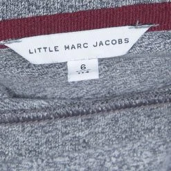 Little Marc Jacobs Grey Melange Jersey Graphic Print Crew Neck T-Shirt 6 Yrs For Kids -Cheap Marc Jacobs Store luxury kids marc jacobs used boys clothing p70194 006