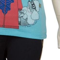 Little Marc Jacobs Blue Graphic Print Short Sleeve T Shirt 8 Yrs For Kids -Cheap Marc Jacobs Store luxury kids marc jacobs used girls clothing p56269 0006