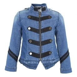 Little Marc Jacobs Contrast Lurex Embroidered Denim Jacket 5 Yrs For Kids