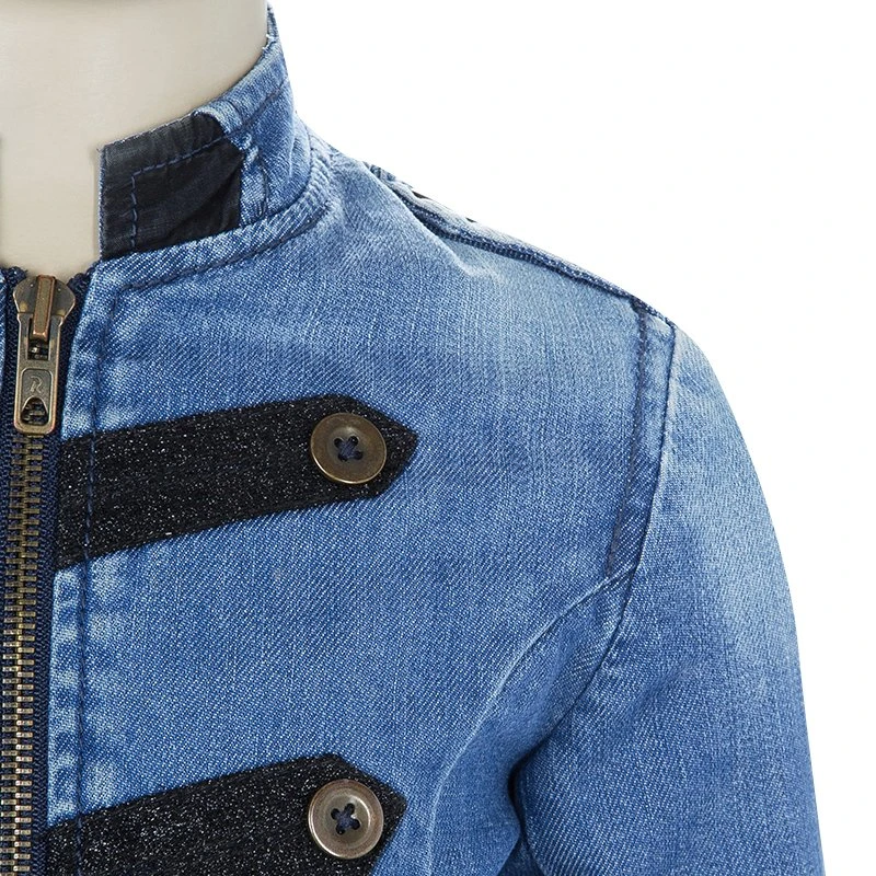 Little Marc Jacobs Contrast Lurex Embroidered Denim Jacket 5 Yrs For Kids 4 Little Marc Jacobs Contrast Lurex Embroidered Denim Jacket 5 Yrs For Kids - Image 4