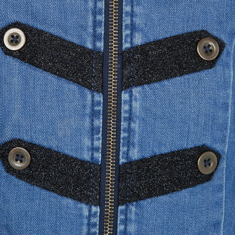 Little Marc Jacobs Contrast Lurex Embroidered Denim Jacket 5 Yrs For Kids 8 Little Marc Jacobs Contrast Lurex Embroidered Denim Jacket 5 Yrs For Kids - Image 8