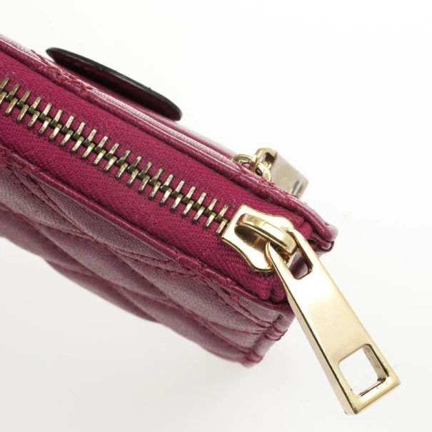 Marc Jacobs Fuchsia Quilted Leather Double Pocket Zip Wallet For Men 7 Marc Jacobs Fuchsia Quilted Leather Double Pocket Zip Wallet For Men - Image 7