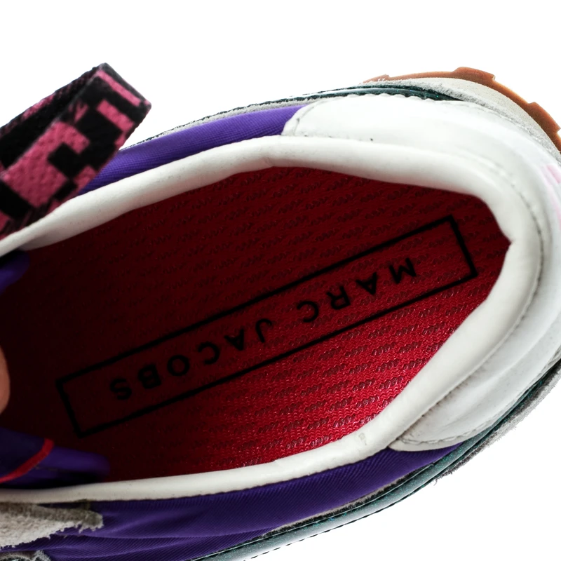 Marc Jacobs Multicolor Fabric And Suede Lightning Bolt Platform Sneakers Size 36 For Women 7 Marc Jacobs Multicolor Fabric And Suede Lightning Bolt Platform Sneakers Size 36 For Women - Image 7