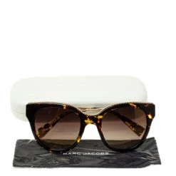 Marc Jacobs Brown Tortoise Gradient Marc 165/S Twisted Temple Cat Eye Sunglasses For Women -Cheap Marc Jacobs Store luxury women marc jacobs new accessories p362556 001