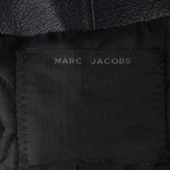 Marc Jacobs Black Goat Leather Fox Fur Trim Embellished Moto Jacket S For Women -Cheap Marc Jacobs Store luxury women marc jacobs new clothes p120977 0005