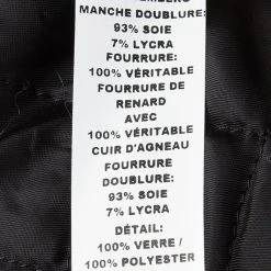 Marc Jacobs Black Goat Leather Fox Fur Trim Embellished Moto Jacket S For Women -Cheap Marc Jacobs Store luxury women marc jacobs new clothes p120977 0006
