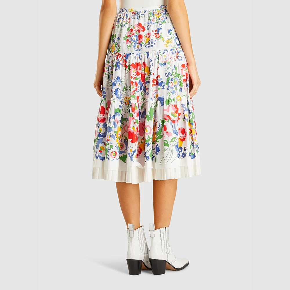 Marc Jacobs Multicoloured The Praire Liberty Print Midi Skirt US 14 For Women 3 Marc Jacobs Multicoloured The Praire Liberty Print Midi Skirt US 14 For Women - Image 3