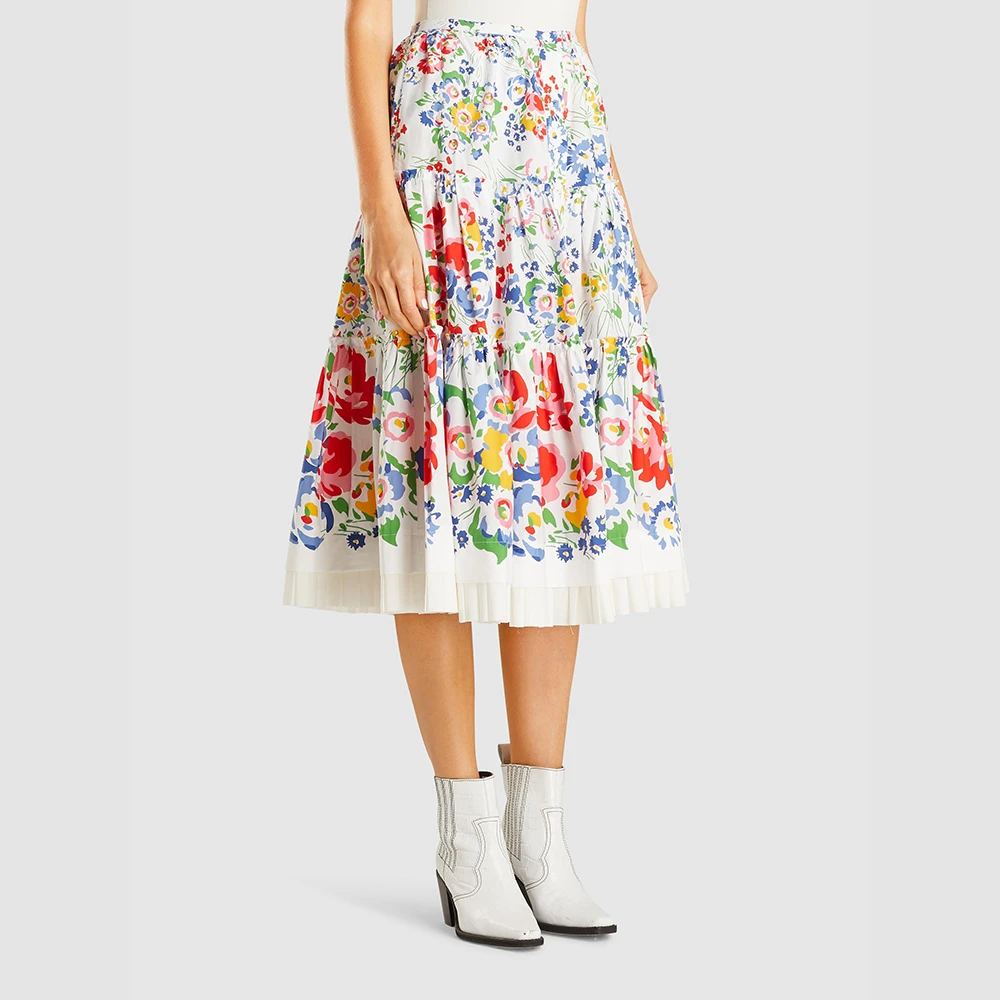 Marc Jacobs Multicoloured The Praire Liberty Print Midi Skirt US 14 For Women 2 Marc Jacobs Multicoloured The Praire Liberty Print Midi Skirt US 14 For Women - Image 2