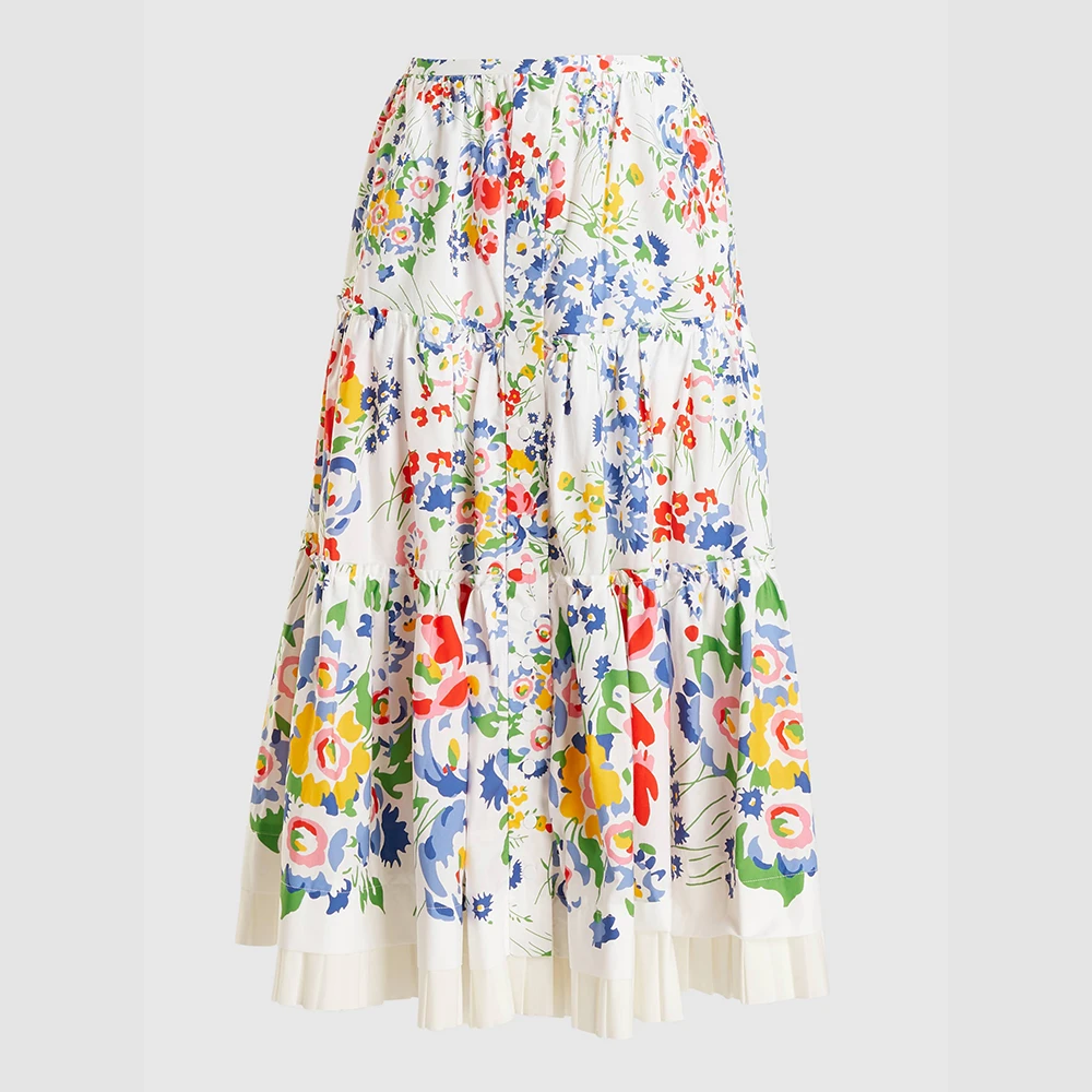 Marc Jacobs Multicoloured The Praire Liberty Print Midi Skirt US 14 For Women 1 Marc Jacobs Multicoloured The Praire Liberty Print Midi Skirt US 14 For Women
