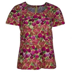 Marc Jacobs Floral Print Short Sleeve Top M For Women