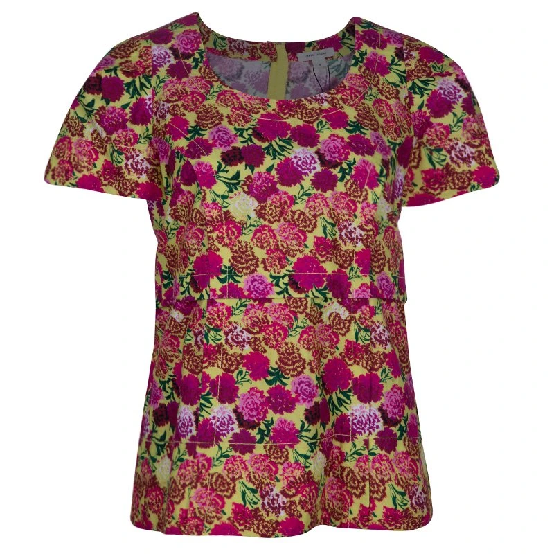 Marc Jacobs Floral Print Short Sleeve Top M For Women 1 Marc Jacobs Floral Print Short Sleeve Top M For Women