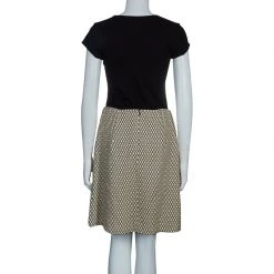Marc Jacobs Cream Patterned A-Line Skirt M For Women -Cheap Marc Jacobs Store luxury women marc jacobs new clothes p55579 003