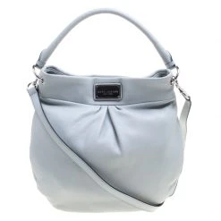 Marc Jacobs Ice Blue Leather Classic Hobo For Women