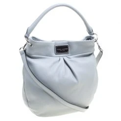 Marc Jacobs Ice Blue Leather Classic Hobo For Women -Cheap Marc Jacobs Store luxury women marc jacobs new handbags p114469 003