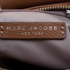 Marc Jacobs Brown Leather Small Groovee Satchel For Women -Cheap Marc Jacobs Store luxury women marc jacobs new handbags p115448 007