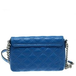 Marc Jacobs Blue Quilted Leather Day To Night Single Crossbody Bag For Women -Cheap Marc Jacobs Store luxury women marc jacobs new handbags p137042 0004
