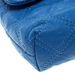 Marc Jacobs Blue Quilted Leather Day To Night Single Crossbody Bag For Women -Cheap Marc Jacobs Store luxury women marc jacobs new handbags p137042 0010