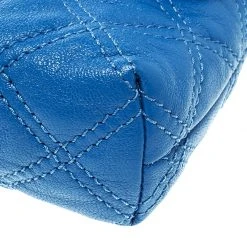Marc Jacobs Blue Quilted Leather Day To Night Single Crossbody Bag For Women -Cheap Marc Jacobs Store luxury women marc jacobs new handbags p137042 0011