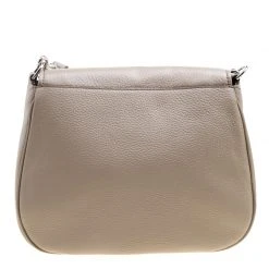 Marc Jacobs Beige Leather Empire City Saddle Crossbody Bag For Women -Cheap Marc Jacobs Store luxury women marc jacobs new handbags p161343 0004