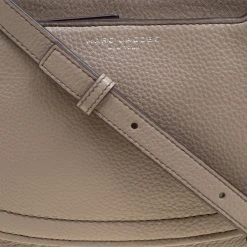 Marc Jacobs Beige Leather Empire City Saddle Crossbody Bag For Women -Cheap Marc Jacobs Store luxury women marc jacobs new handbags p161343 0005