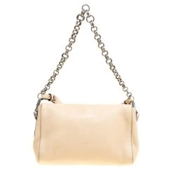Marc Jacobs Beige Pebbled Leather Small Big Apple Gotham Shoulder Bag For Women -Cheap Marc Jacobs Store luxury women marc jacobs new handbags p167251 006