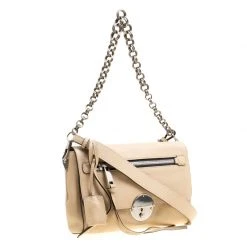 Marc Jacobs Beige Pebbled Leather Small Big Apple Gotham Shoulder Bag For Women -Cheap Marc Jacobs Store luxury women marc jacobs new handbags p167251 007