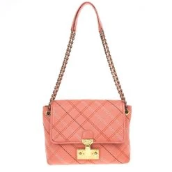 Marc Jacobs Multicolor Stitched Detail Logo Imprinted Shoulder Bag For Women