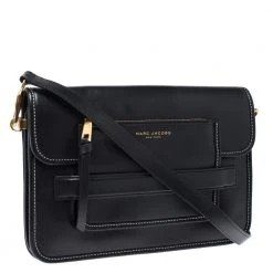 Marc Jacobs Black Leather Large Madison Shoulder Bag For Women -Cheap Marc Jacobs Store luxury women marc jacobs new handbags p272909 007