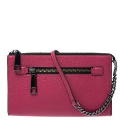 Marc Jacobs Raspberry Leather Small Gotham Crossbody Bag For Women