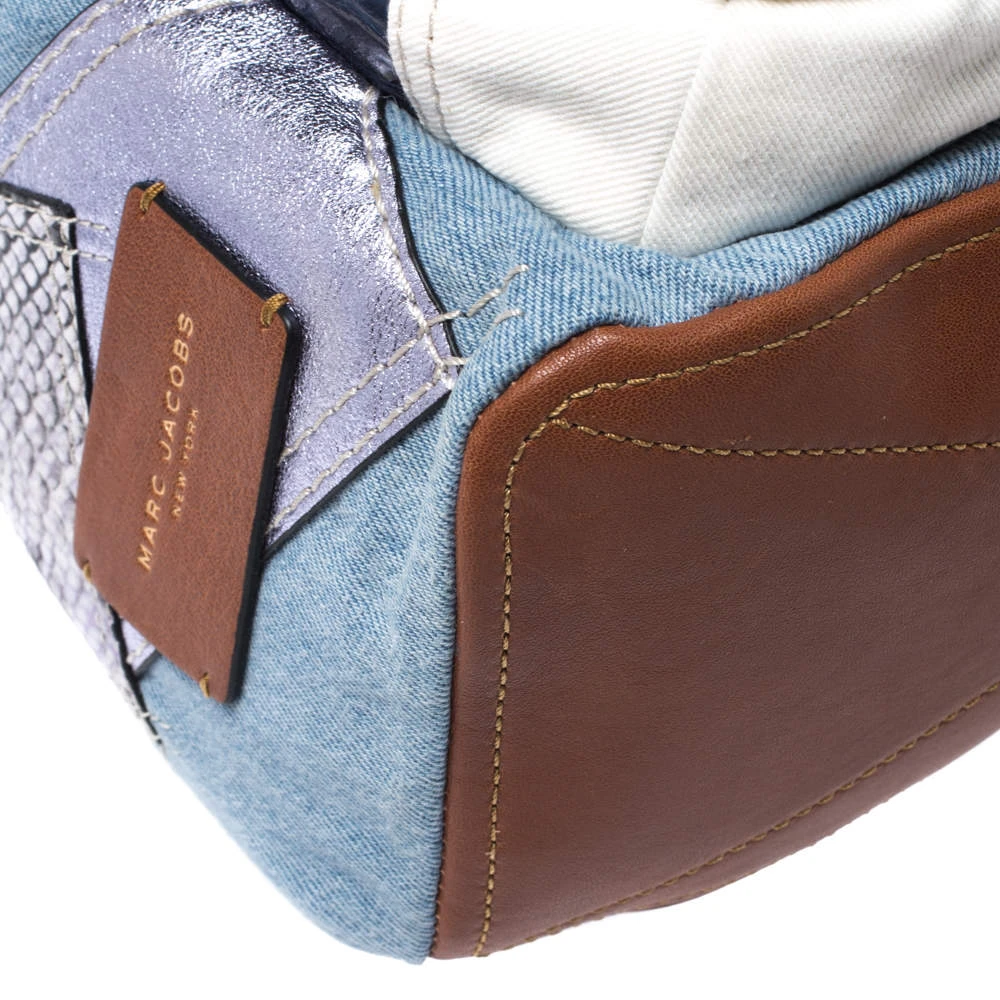 Marc Jacobs Multicolor Denim Patchwork Biker Backpack For Women 11 Marc Jacobs Multicolor Denim Patchwork Biker Backpack For Women - Image 11