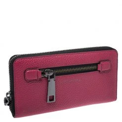 Marc Jacobs Raspberry Pink Leather Gotham Zip Around Wallet For Women 12 Marc Jacobs Raspberry Pink Leather Gotham Zip Around Wallet For Women -Cheap Marc Jacobs Store luxury women marc jacobs new handbags p273068 005