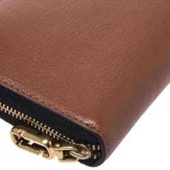 Marc Jacobs Caramel Brown Leather Zip Around Wallet For Women -Cheap Marc Jacobs Store luxury women marc jacobs new handbags p273070 001