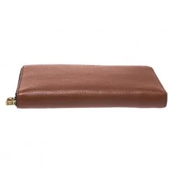 Marc Jacobs Caramel Brown Leather Zip Around Wallet For Women -Cheap Marc Jacobs Store luxury women marc jacobs new handbags p273070 003