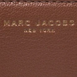 Marc Jacobs Caramel Brown Leather Zip Around Wallet For Women -Cheap Marc Jacobs Store luxury women marc jacobs new handbags p273070 007