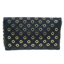 Marc Jacobs Black Leather Sandy Eyelets Shoulder Bag For Women -Cheap Marc Jacobs Store luxury women marc jacobs new handbags p40632 004