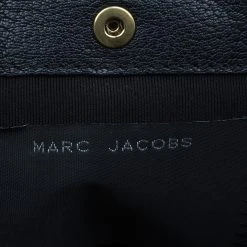 Marc Jacobs Black Leather Sandy Eyelets Shoulder Bag For Women -Cheap Marc Jacobs Store luxury women marc jacobs new handbags p40632 015