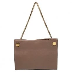 Marc Jacobs Pale Brown Leather Double Link 27 Shoulder Bag For Women -Cheap Marc Jacobs Store luxury women marc jacobs new handbags p473024 003