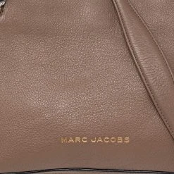 Marc Jacobs Pale Brown Leather Double Link 27 Shoulder Bag For Women -Cheap Marc Jacobs Store luxury women marc jacobs new handbags p473024 006