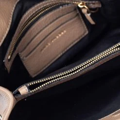 Marc Jacobs Pale Brown Leather Double Link 27 Shoulder Bag For Women -Cheap Marc Jacobs Store luxury women marc jacobs new handbags p473024 011