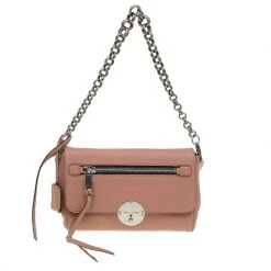 Marc Jacobs Vintage Rose Pebbled Leather Small Big Apple Gotham Shoulder Bag For Women