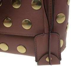 Marc Jacobs Vintage Rose Leather Small Studded Gotham Shoulder Bag For Women -Cheap Marc Jacobs Store luxury women marc jacobs new handbags p50108 009