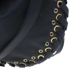 Marc Jacobs Black Leather Laces Nomad Hobo For Women -Cheap Marc Jacobs Store luxury women marc jacobs new handbags p50408 009