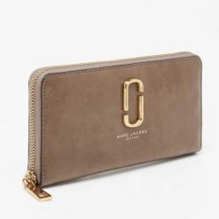 Marc Jacobs Khaki Green Leather Snapshot Zip Around Wallet For Women -Cheap Marc Jacobs Store luxury women marc jacobs new handbags p654414 007