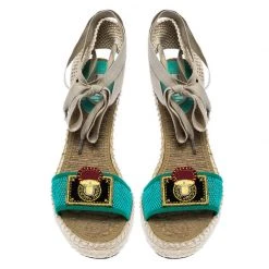 Marc Jacobs Multicolor Canvas And Mesh Wedge Espadrilles Ankle Wrap Sandals Size 39 For Women -Cheap Marc Jacobs Store luxury women marc jacobs new shoes p254791 005